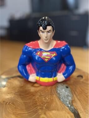 Superman Ceramic Bust Figurine Bank